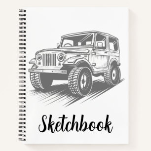 Minimalistisch schetsboek notitieboek