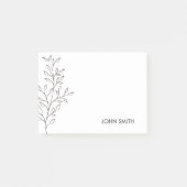 Minimalistisch schetsen post-it® notes (Voorkant)
