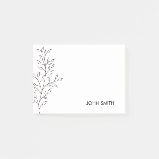 Minimalistisch schetsen post-it® notes (Voorkant)