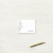 Minimalistisch schetsen post-it® notes (Op bureau)