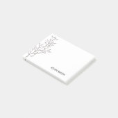 Minimalistisch schetsen post-it® notes (Schuin)