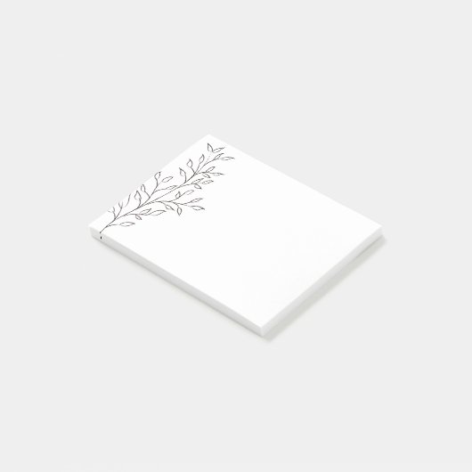 Minimalistisch schetsen post-it® notes (Schuin)