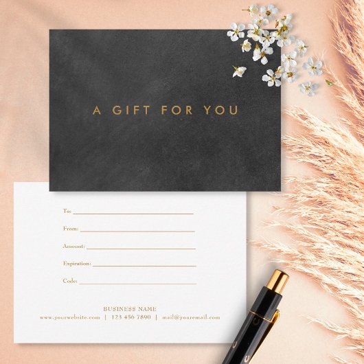 Minimalistisch schoolbord cadeaubon