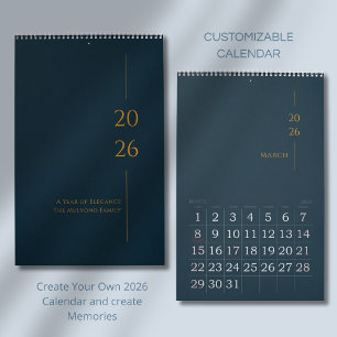 Minimalistisch Schoon Ontwerp Kalender