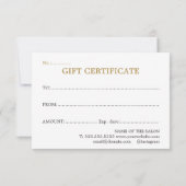 Minimalistisch schoon wit faux goud haar (Achterkant)