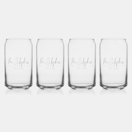 Minimalistisch schrift | blikvorm glas