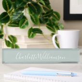 Minimalistisch script - Aangepaste naam usty Blue Naambordje