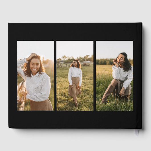 Minimalistisch Script Afstuderen Folie gastenboek (Achterkant)