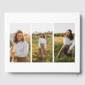 Minimalistisch Script Afstuderen Folie gastenboek (Achterkant)