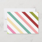 Minimalistisch Script Baby shower Coördineren Bedankkaart (Achterkant)