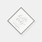 Minimalistisch Script-Baby shower Servet (Hoek)