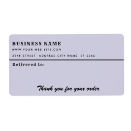 Minimalistisch script bedankt uw zakelijk mailingl etiket