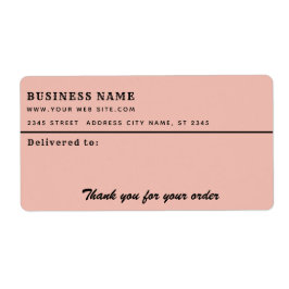 Minimalistisch script bedankt uw zakelijk mailingl etiket