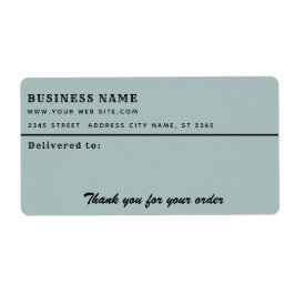 Minimalistisch script bedankt uw zakelijk mailingl etiket