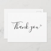 Minimalistisch Script Bedankt voor Uw Zakelijke Tr Briefkaart (Voorkant / Achterkant)