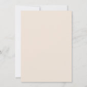 Minimalistisch Script Blush Overlay Foto Afstudere Aankondiging (Achterkant)
