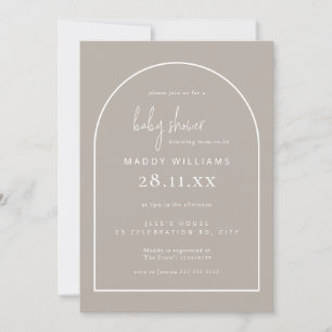 Minimalistisch Script Boog Geslachtsneutraal Babyf Kaart