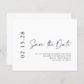 Minimalistisch script budgetbeheer opslaan Datum (Voorkant / Achterkant)