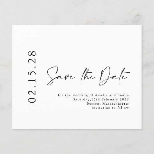 Minimalistisch script budgetbeheer opslaan Datum (Voorkant)