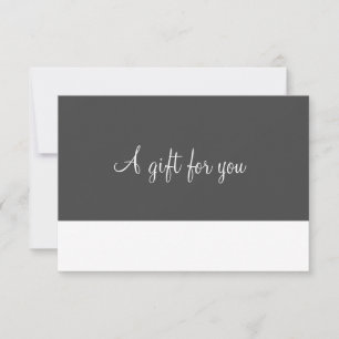 Minimalistisch script cadeaubon