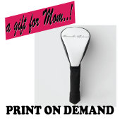 Minimalistisch script 🎨⛳ Creatief genie Golfheadcover