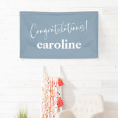 Minimalistisch Script Custom Congratulation Dusty  Spandoek (Insitu)