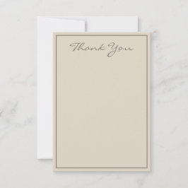 Minimalistisch script dank u platte kaart