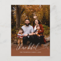 Minimalistisch Script Dankbaar Thanksgiving Foto