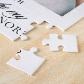 Minimalistisch script foto bruidsmeisje voorstel legpuzzel (Zijkant)
