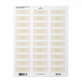 Minimalistisch script gouden trouw retouradres etiket (Full Sheet)