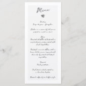 Minimalistisch Script Hand geschreven Typografie B Menu (Voorkant)