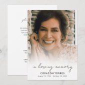 Minimalistisch script in het houden van foto's van kaart (Voorkant / Achterkant)