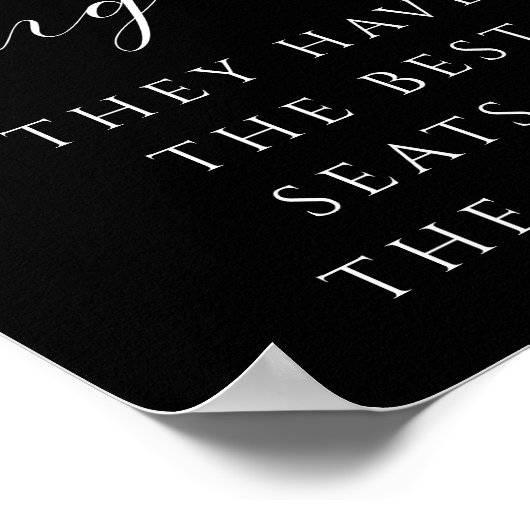 Minimalistisch script in liefdevolle herinnering b poster (Hoek)