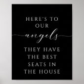 Minimalistisch script in liefdevolle herinnering b poster (Voorkant)