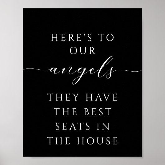 Minimalistisch script in liefdevolle herinnering b poster (Voorkant)