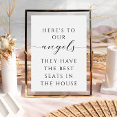 Minimalistisch script in liefdevolle herinnering b poster