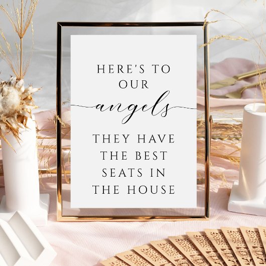 Minimalistisch script in liefdevolle herinnering b poster