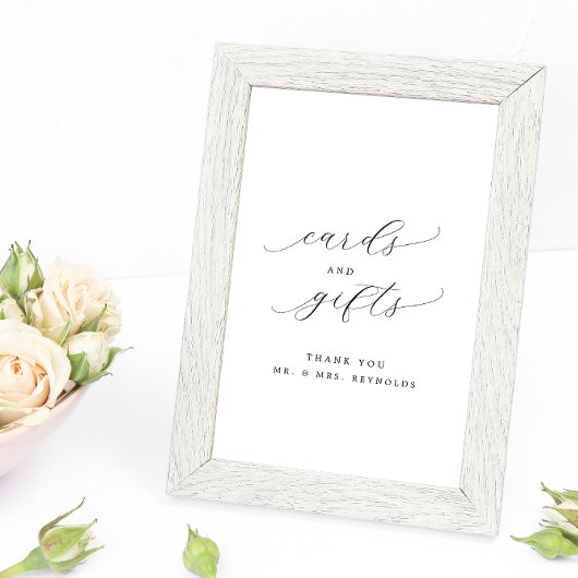 Minimalistisch Script Kaarten & Cadeaus Afdrukbare Poster