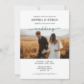 Minimalistisch Script Klassieke Elegante Fotobruil Kaart (Voorkant)