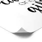 Minimalistisch script | Klassieke Kaarten en cadea Poster (Hoek)