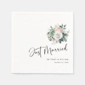 Minimalistisch script met Elegant Eucalyptus Bruil Servet (Voorkant)