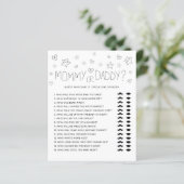 Minimalistisch script Modern Black MMammie of Papa (Staand voorkant)