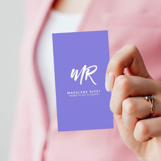 Minimalistisch Script Name Initiaal | Speciaal Paa Visitekaartje