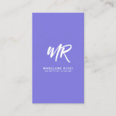 Minimalistisch Script Name Initiaal | Speciaal Paa Visitekaartje (Voorkant)