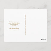 Minimalistisch script Nieuwe aankondiging van adre Briefkaart (Achterkant)