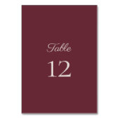 Minimalistisch script paarse pruim kaart (Achterkant)