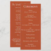 Minimalistisch Script Pumpkin Spice Programma (Voorkant / Achterkant)