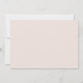 Minimalistisch Script Roze Beige Save the Date Kaa Kaart (Achterkant)