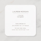 Minimalistisch Script Textured Gold Visitekaartje (Achterkant)