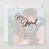 Minimalistisch script We hebben aankondiging van b (Voorkant)